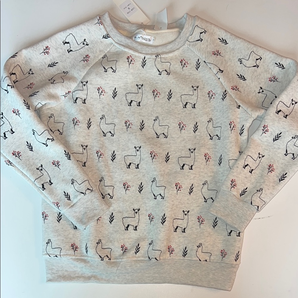 LA Soul Llama Print Sweatshirt